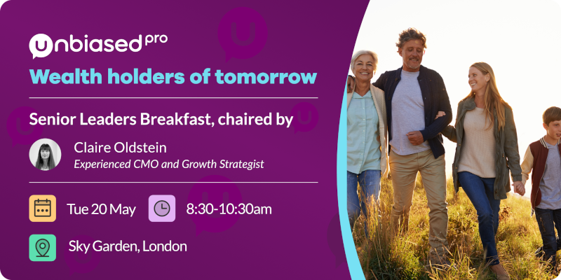 A banner with a multi-generational family walking together. The text reads: Wealth holders of tomorrow. Senior Leaders Breakfast, chaired by Clair Oldstein, Experienced CMO and Growth Strategist. Tue 20 May, 8:30-10:30am, Sky Garden, London. A banner with a multi-generational family walking together. The text reads: Wealth holders of tomorrow. Senior Leaders Breakfast, chaired by Clair Oldstein, Experienced CMO and Growth Strategist. Tue 20 May, 8:30-10:30am, Sky Garden, London.